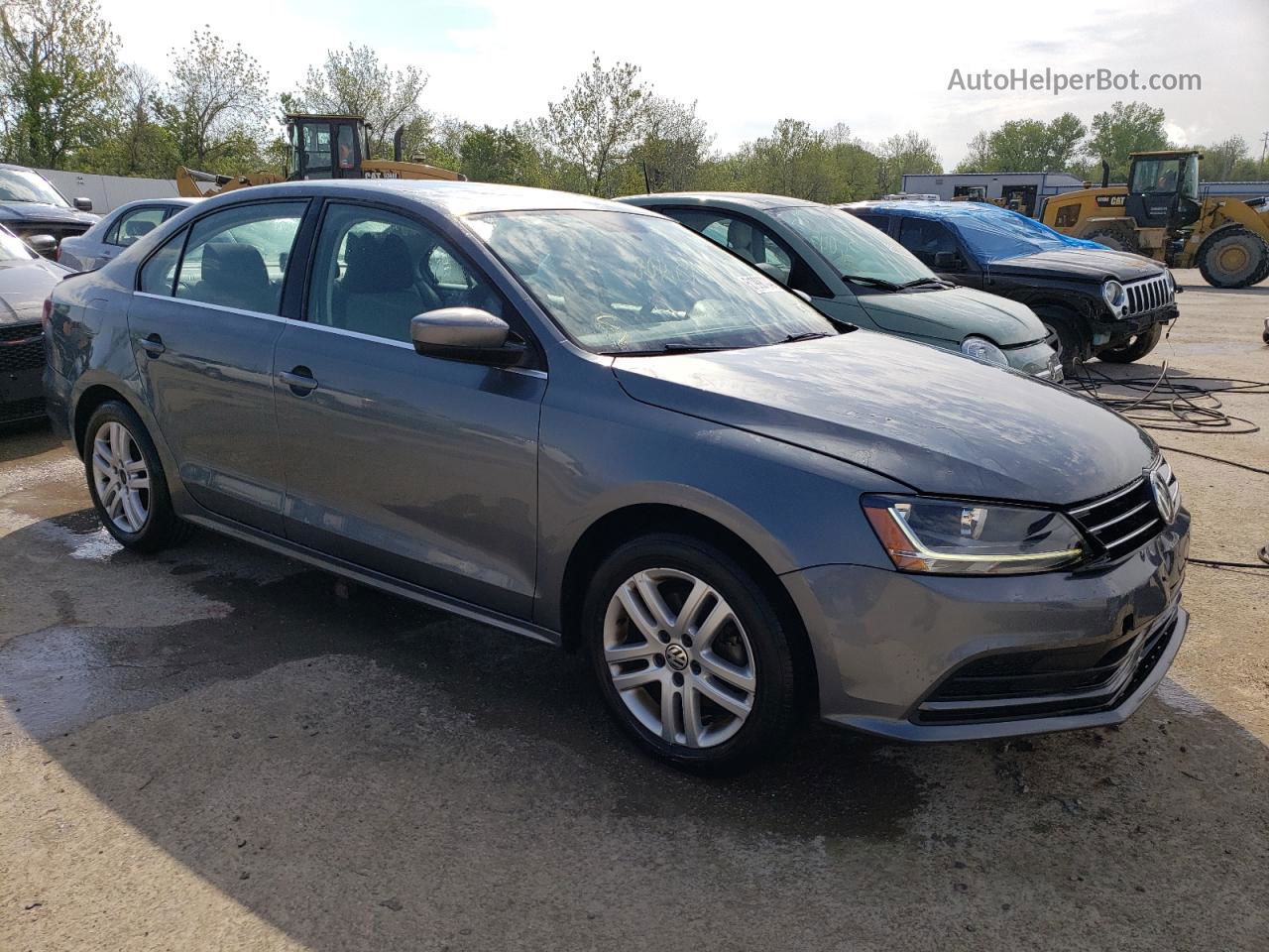 2017 Volkswagen Jetta S Gray vin: 3VW2B7AJ2HM228459