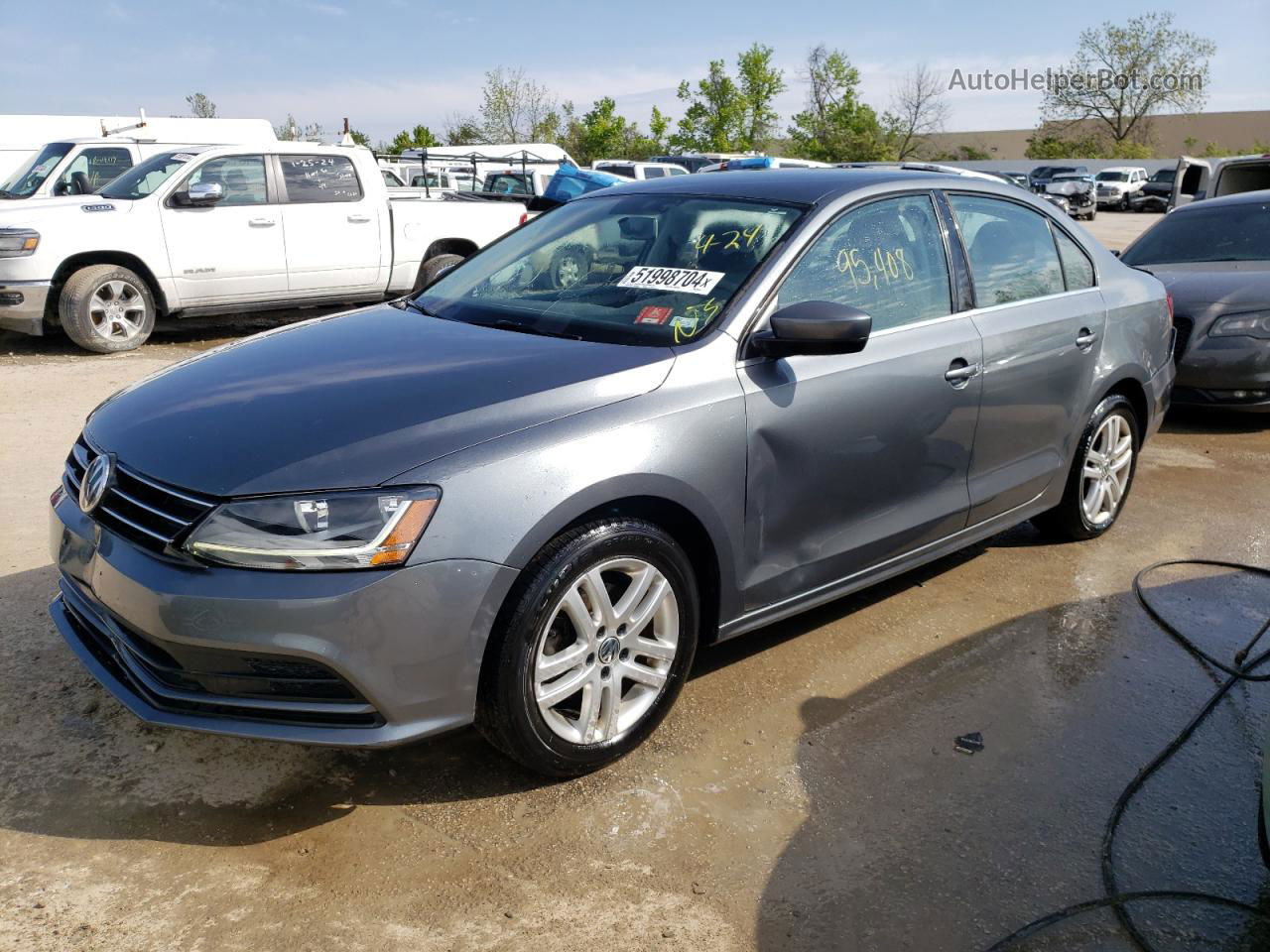 2017 Volkswagen Jetta S Gray vin: 3VW2B7AJ2HM228459