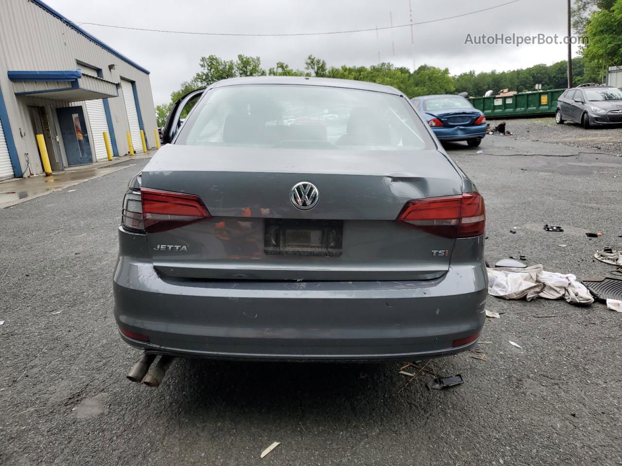 2017 Volkswagen Jetta S Gray vin: 3VW2B7AJ2HM238182