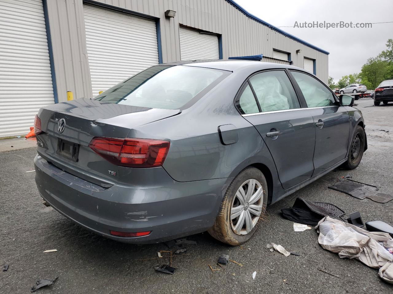 2017 Volkswagen Jetta S Gray vin: 3VW2B7AJ2HM238182