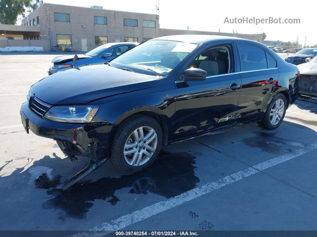 2017 Volkswagen Jetta 1.4t S Черный vin: 3VW2B7AJ2HM254110