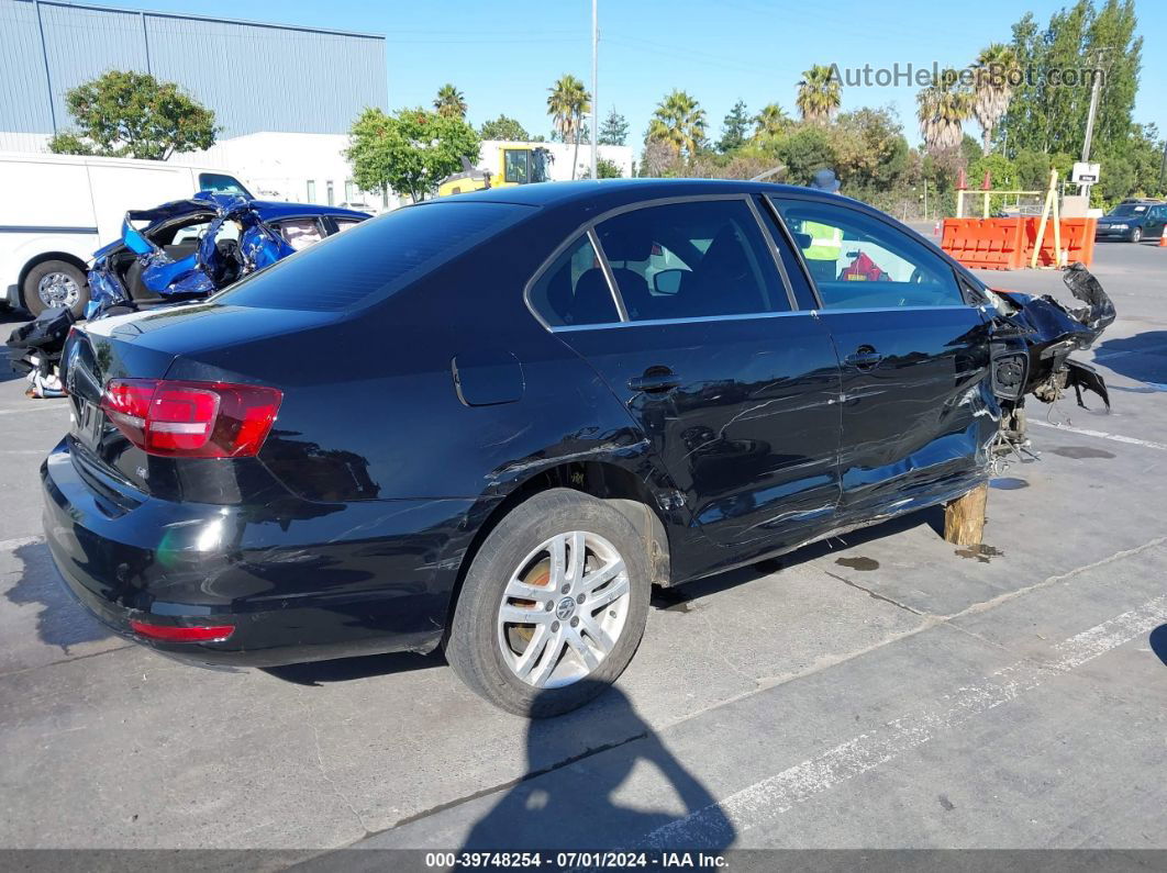 2017 Volkswagen Jetta 1.4t S Черный vin: 3VW2B7AJ2HM254110