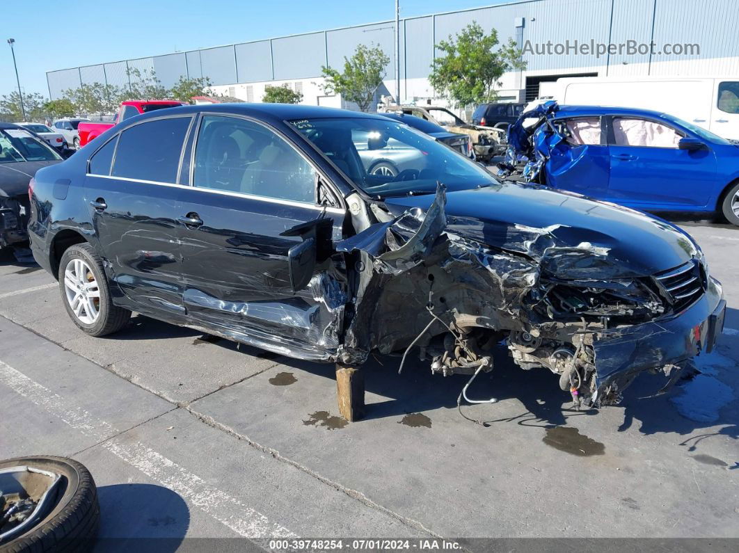 2017 Volkswagen Jetta 1.4t S Black vin: 3VW2B7AJ2HM254110