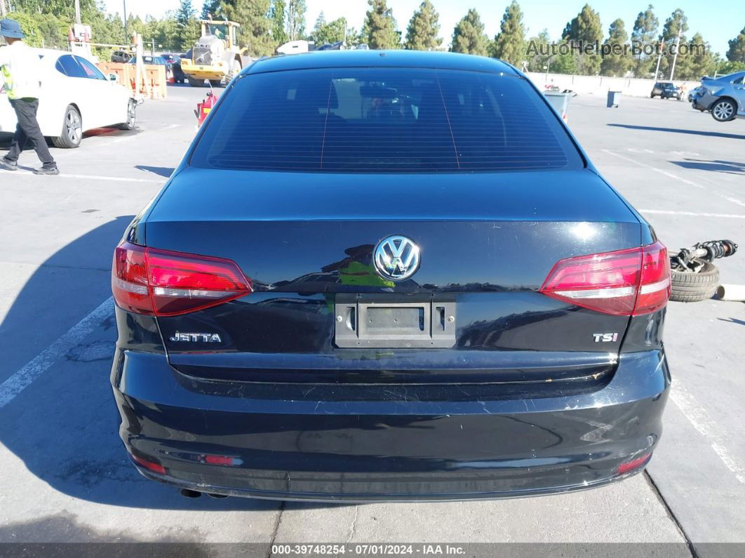 2017 Volkswagen Jetta 1.4t S Black vin: 3VW2B7AJ2HM254110