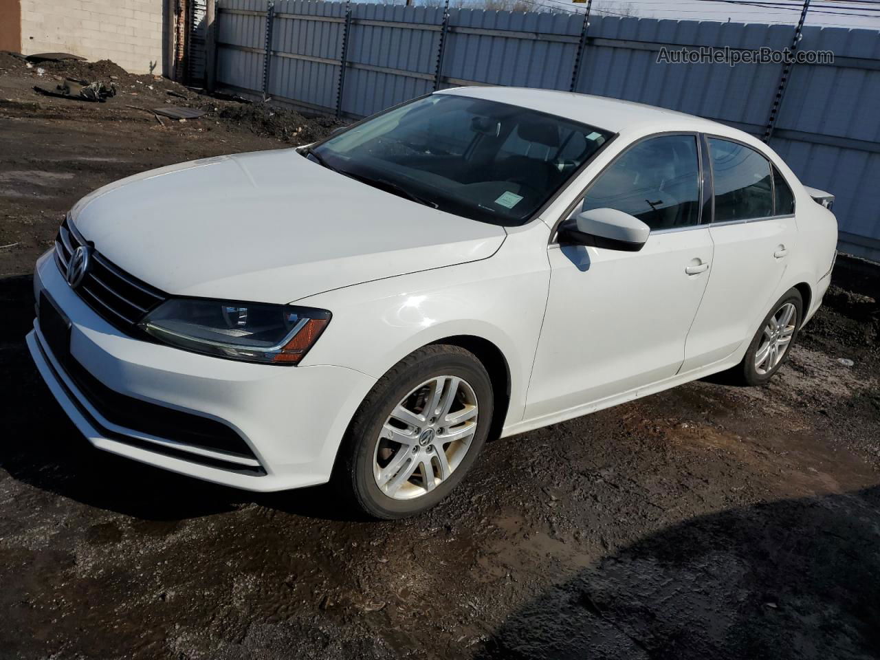 2017 Volkswagen Jetta S White vin: 3VW2B7AJ2HM306559