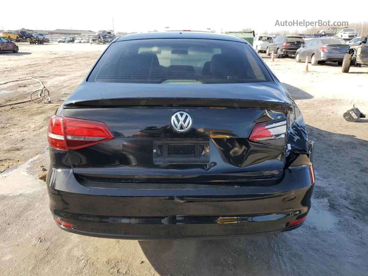 2017 Volkswagen Jetta S Черный vin: 3VW2B7AJ2HM307971