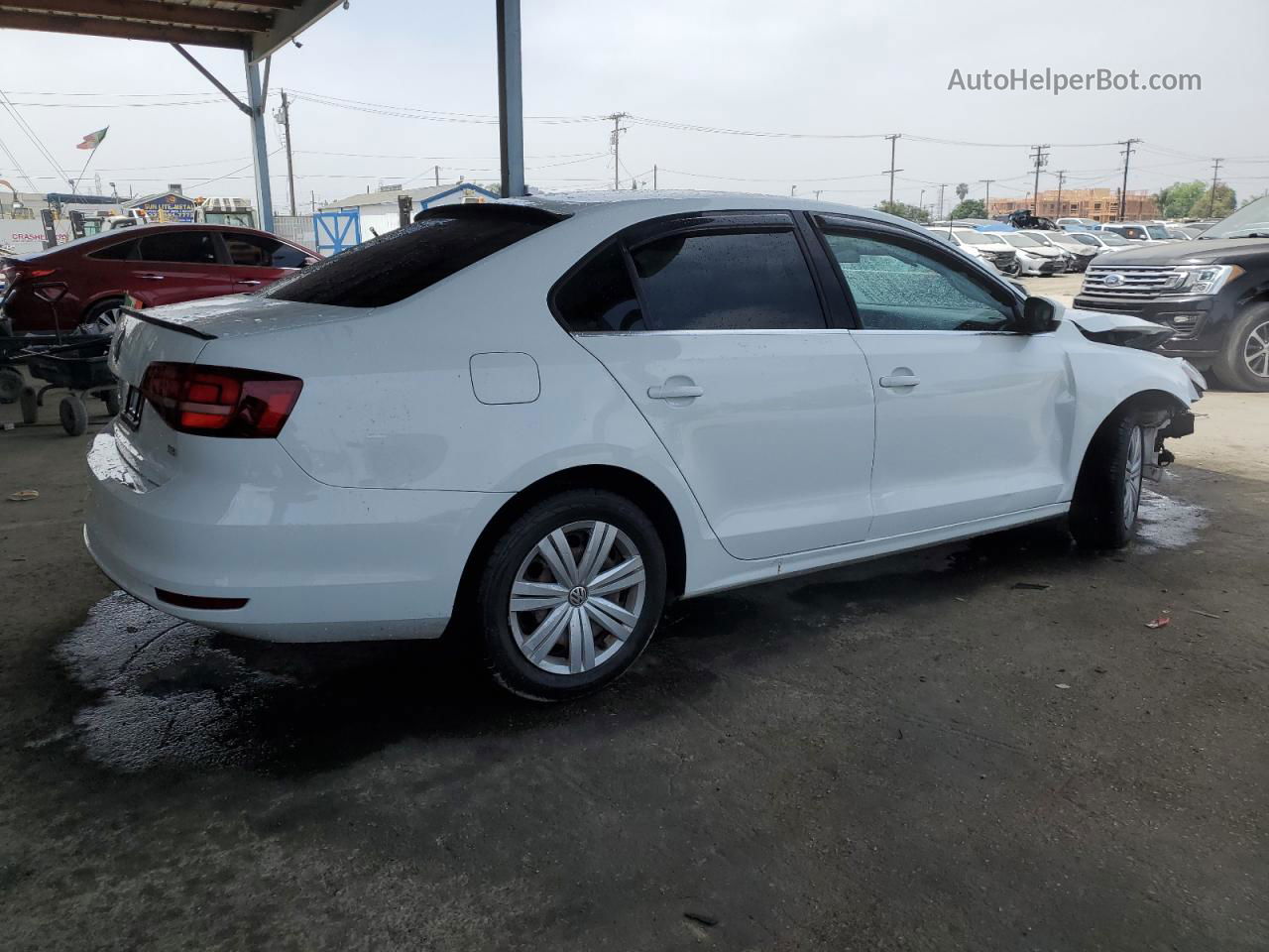 2017 Volkswagen Jetta S White vin: 3VW2B7AJ2HM334071