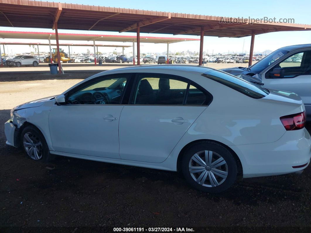 2017 Volkswagen Jetta 1.4t S White vin: 3VW2B7AJ2HM354286