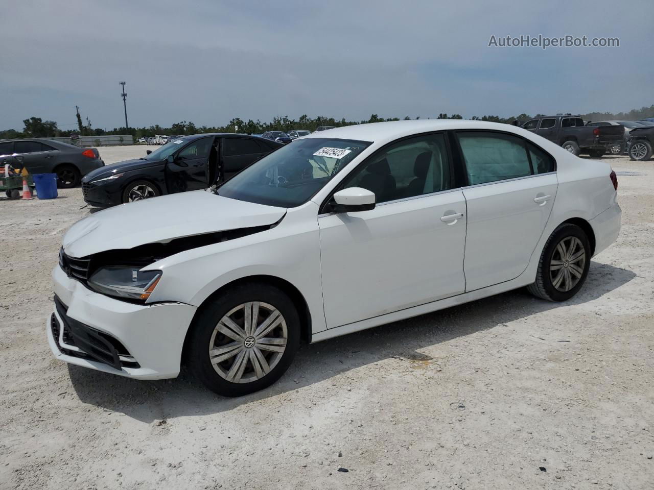 2017 Volkswagen Jetta S White vin: 3VW2B7AJ2HM384579