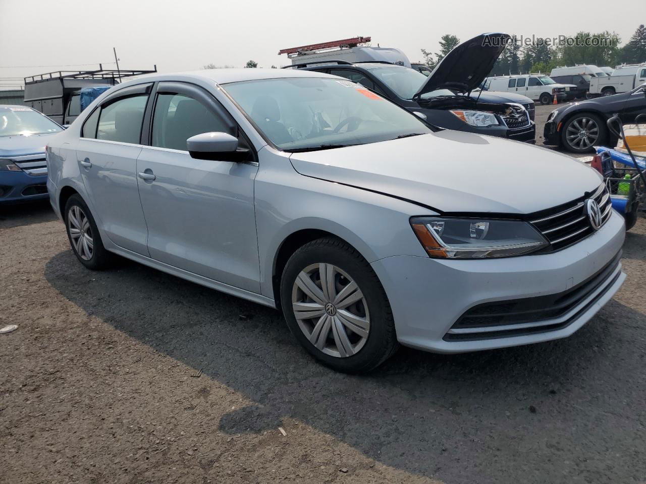 2017 Volkswagen Jetta S Белый vin: 3VW2B7AJ2HM390446