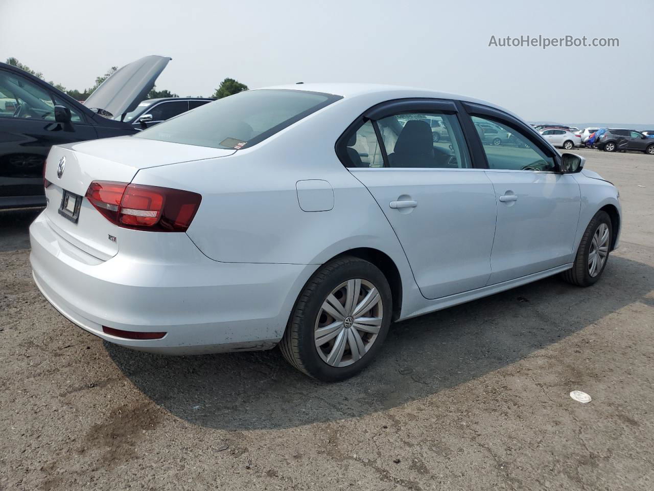 2017 Volkswagen Jetta S Белый vin: 3VW2B7AJ2HM390446