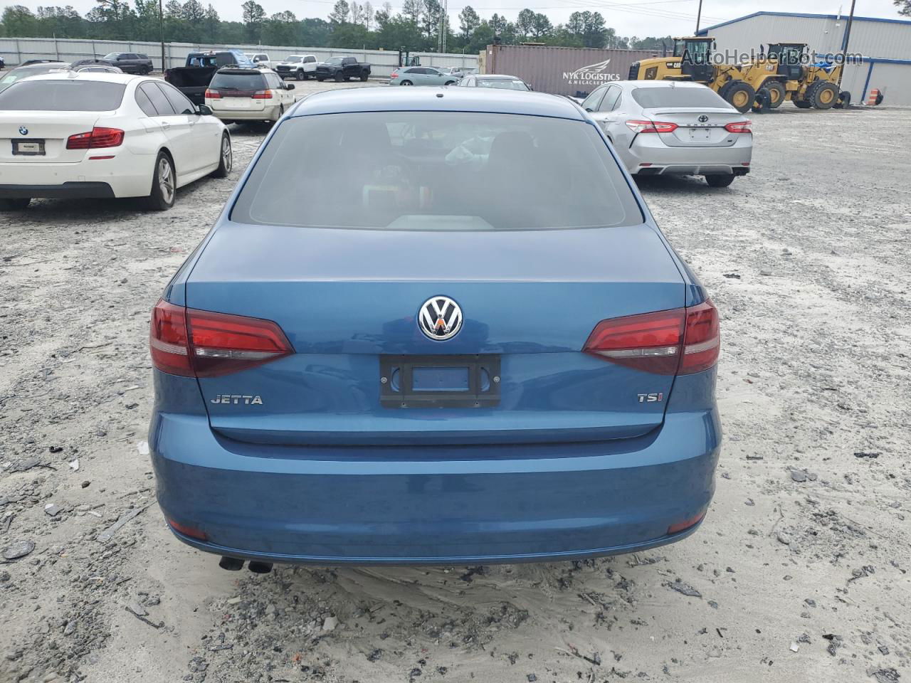 2017 Volkswagen Jetta S Blue vin: 3VW2B7AJ2HM395887