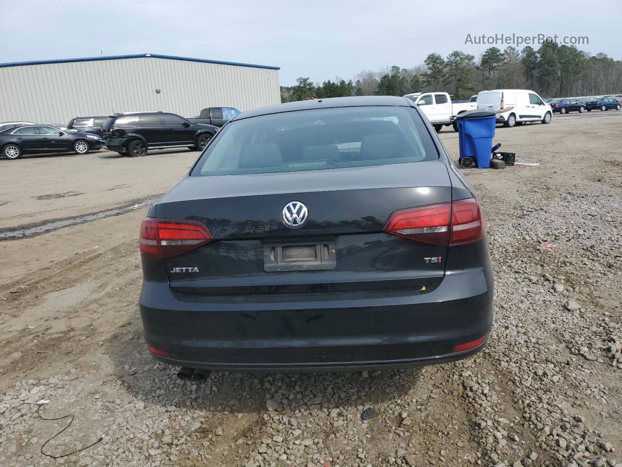 2017 Volkswagen Jetta S Black vin: 3VW2B7AJ2HM400280