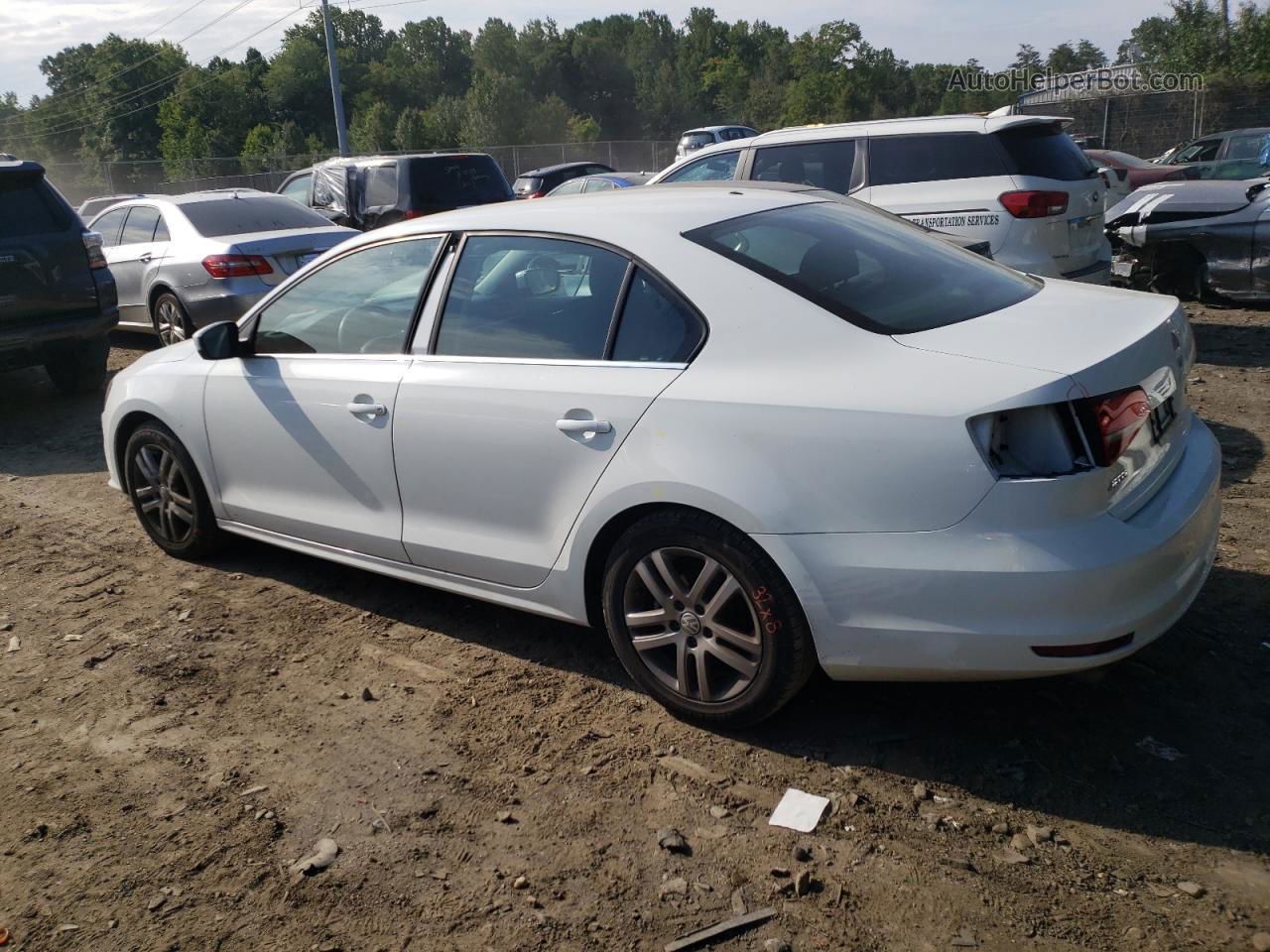 2017 Volkswagen Jetta S Белый vin: 3VW2B7AJ2HM410615