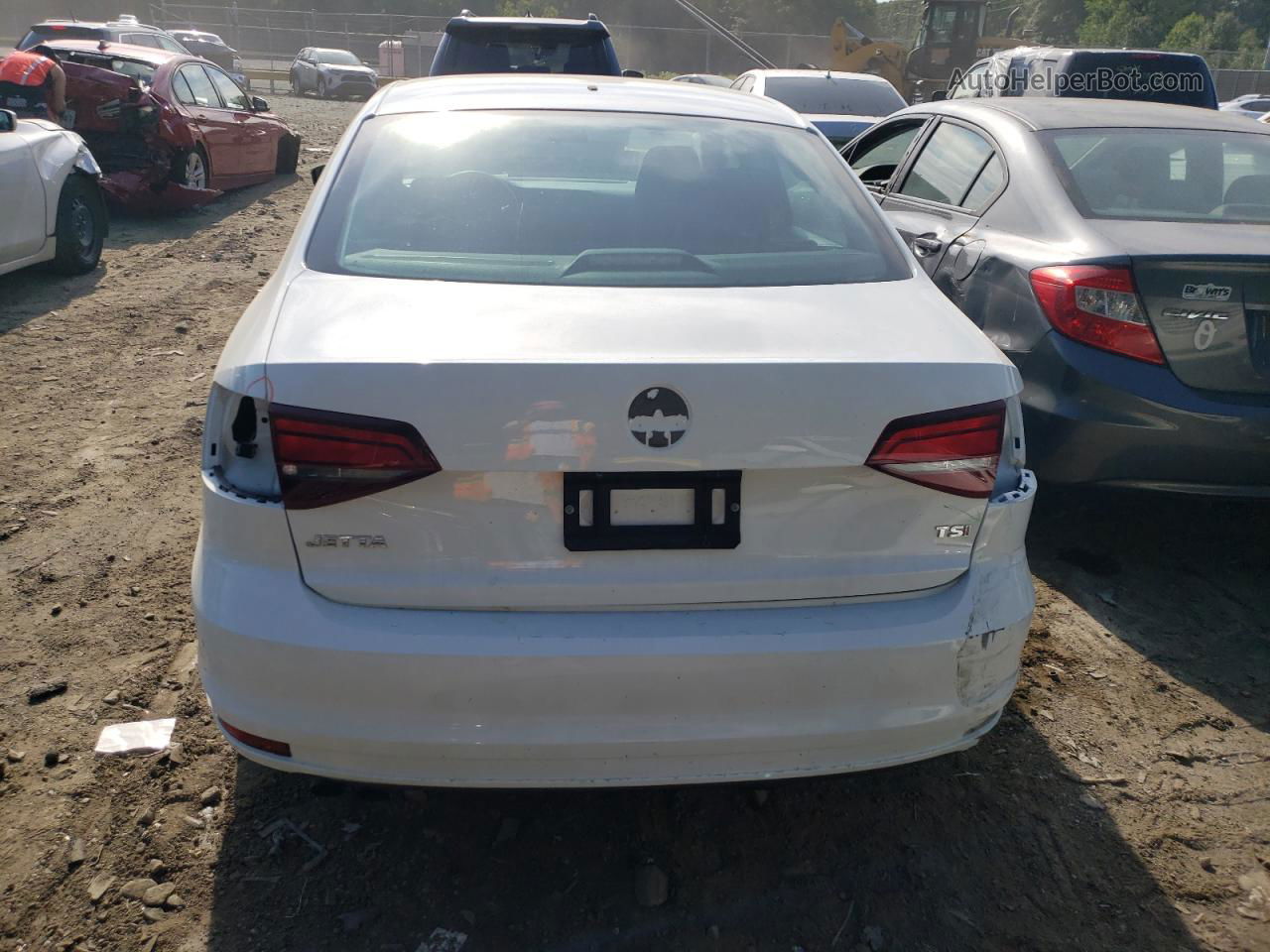 2017 Volkswagen Jetta S White vin: 3VW2B7AJ2HM410615