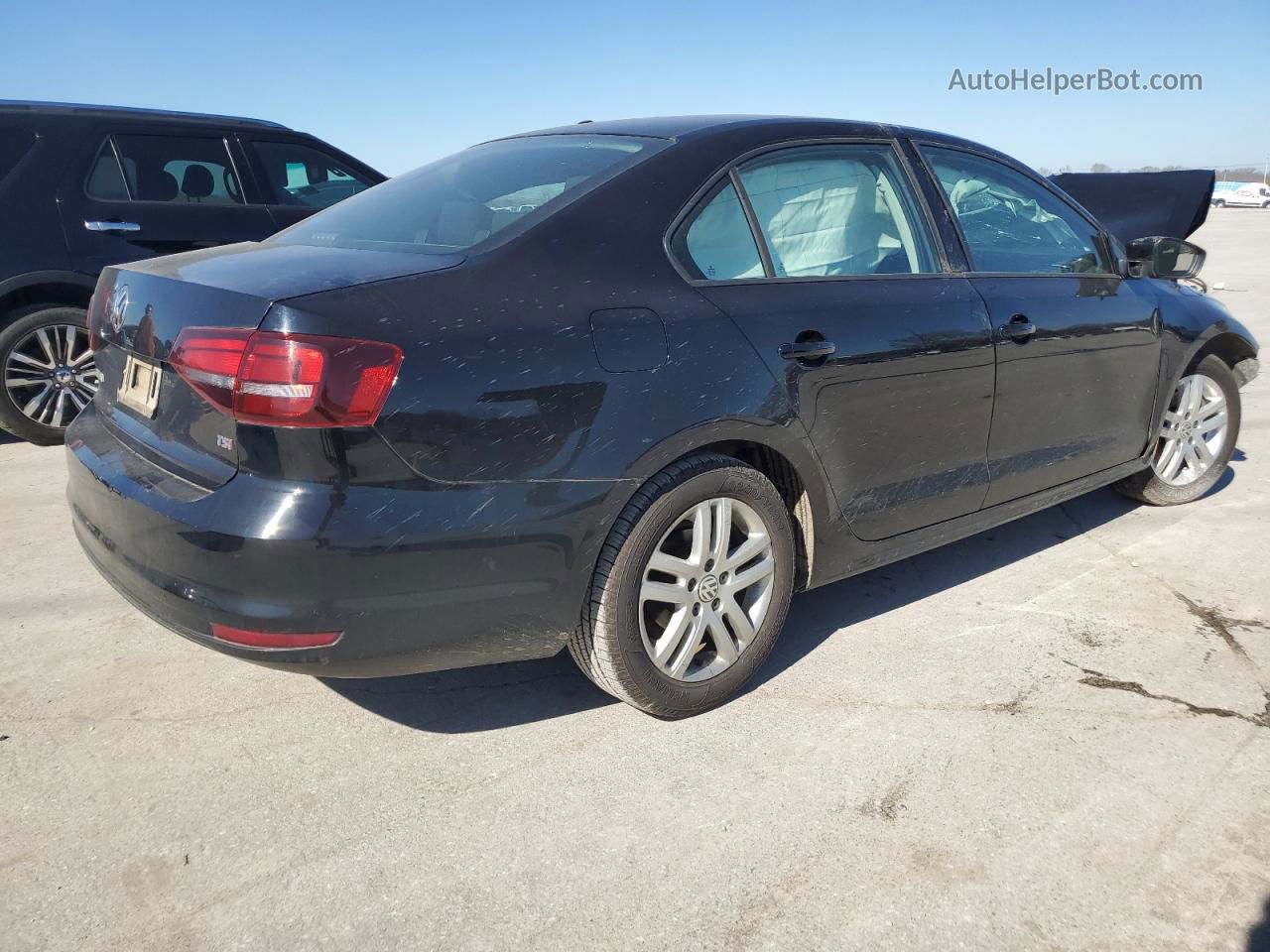 2018 Volkswagen Jetta S Black vin: 3VW2B7AJ2JM210761