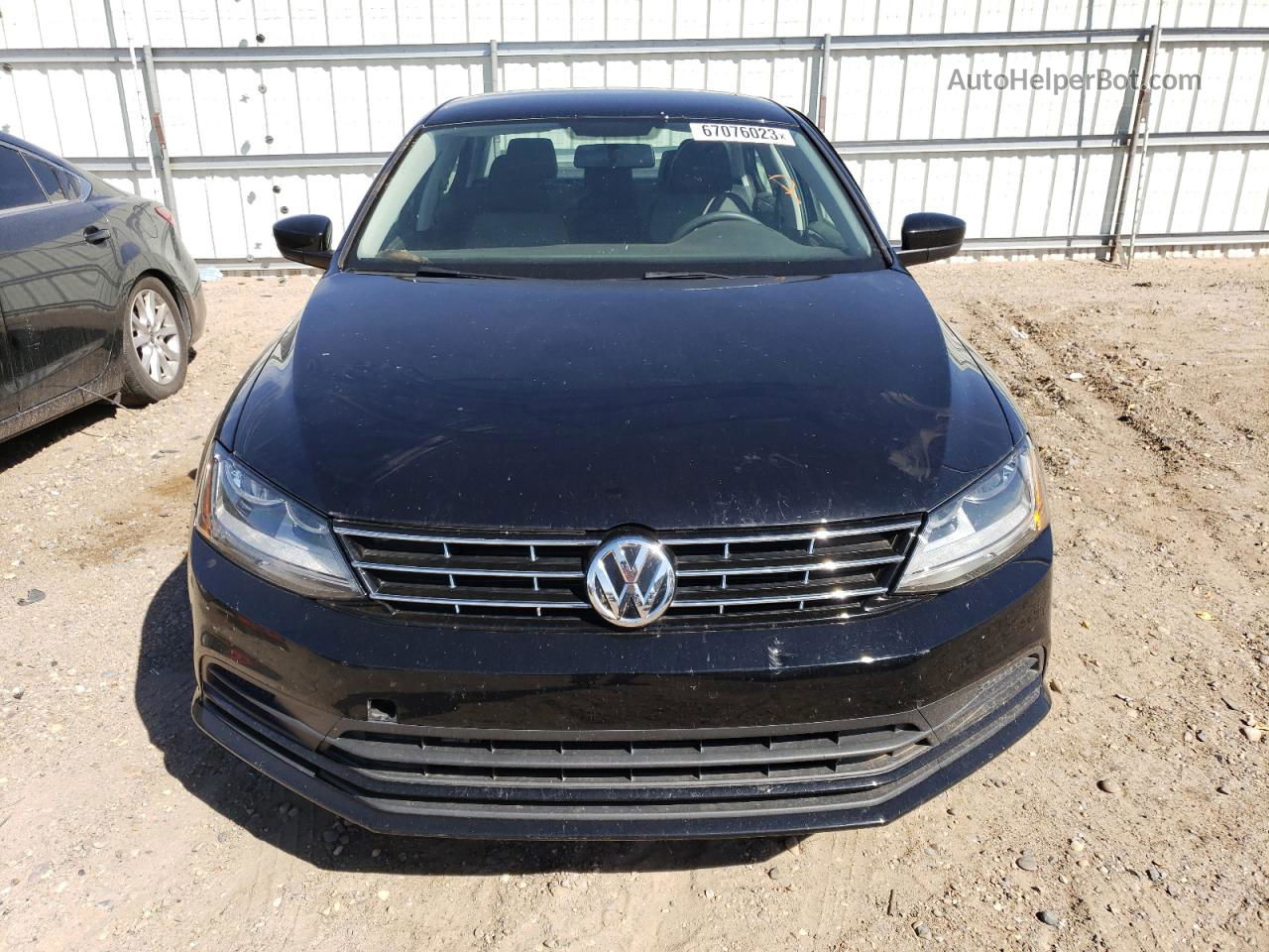 2018 Volkswagen Jetta S Black vin: 3VW2B7AJ2JM260690