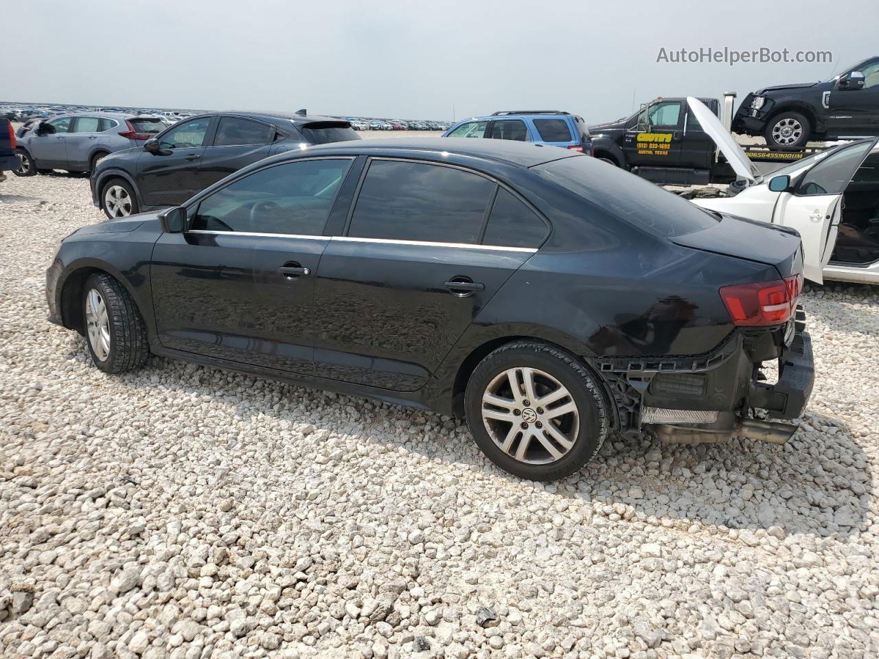 2017 Volkswagen Jetta S Black vin: 3VW2B7AJ3HM277928