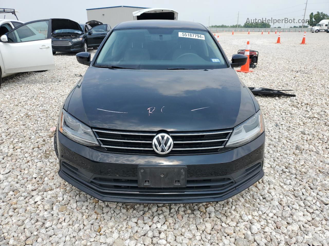 2017 Volkswagen Jetta S Black vin: 3VW2B7AJ3HM277928