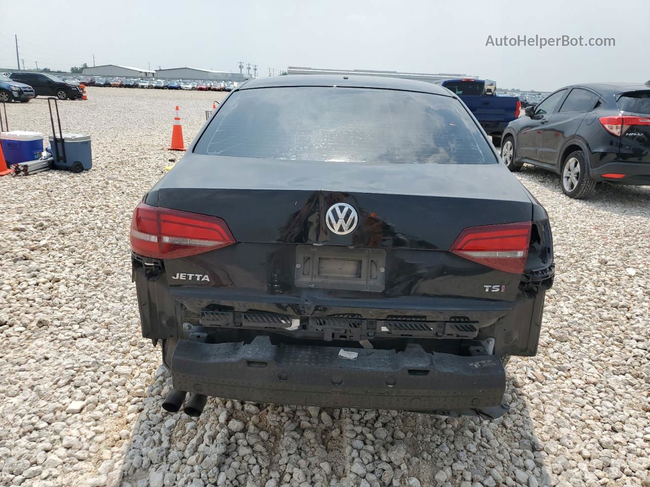 2017 Volkswagen Jetta S Black vin: 3VW2B7AJ3HM277928