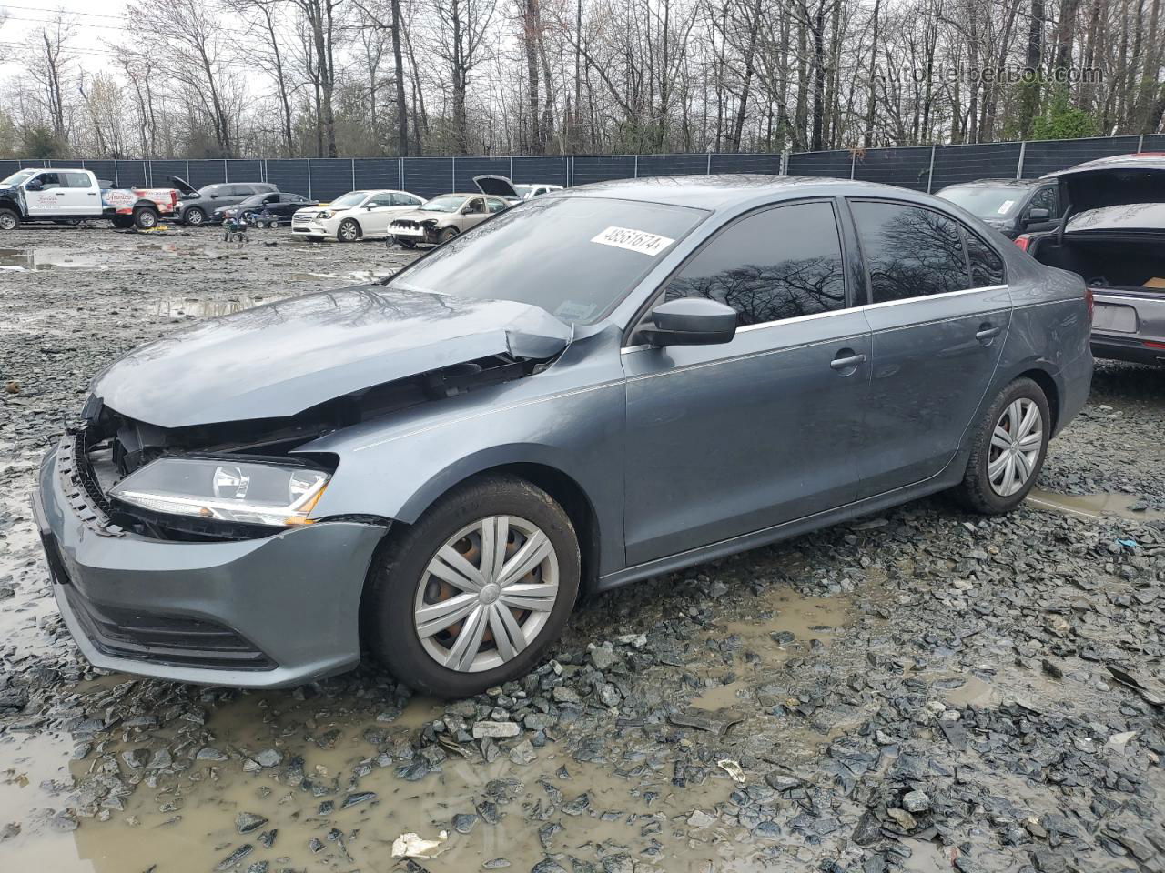 2017 Volkswagen Jetta S Gray vin: 3VW2B7AJ3HM280926