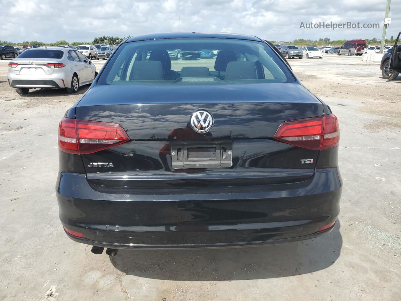 2017 Volkswagen Jetta S Черный vin: 3VW2B7AJ3HM315674