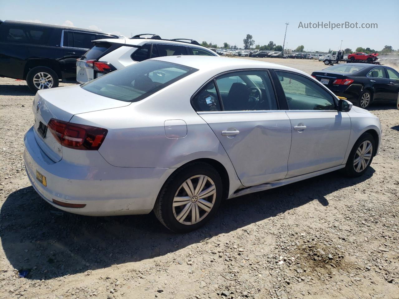 2017 Volkswagen Jetta S White vin: 3VW2B7AJ3HM407044