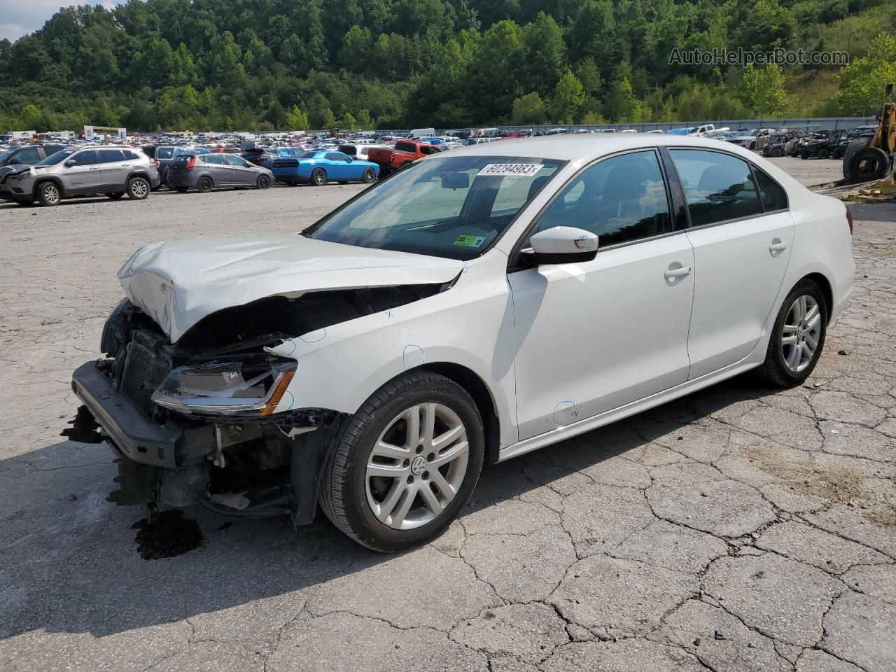 2018 Volkswagen Jetta S White vin: 3VW2B7AJ3JM207321