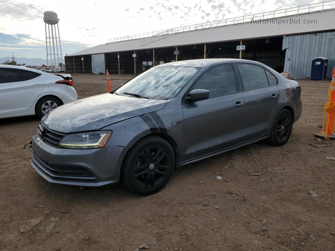 2018 Volkswagen Jetta S Gray vin: 3VW2B7AJ3JM233207