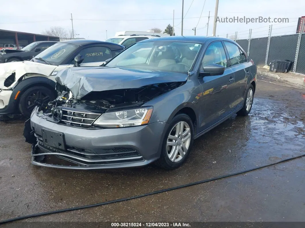 2018 Volkswagen Jetta 1.4t S Gray vin: 3VW2B7AJ3JM249780