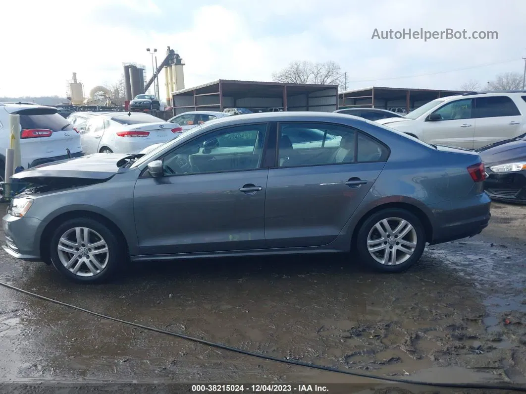 2018 Volkswagen Jetta 1.4t S Gray vin: 3VW2B7AJ3JM249780