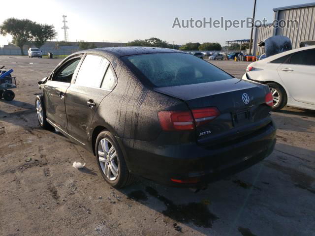 2017 Volkswagen Jetta S Black vin: 3VW2B7AJ4HM265335