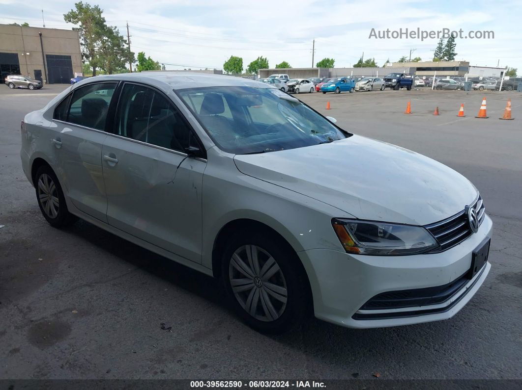 2017 Volkswagen Jetta 1.4t S White vin: 3VW2B7AJ4HM281535