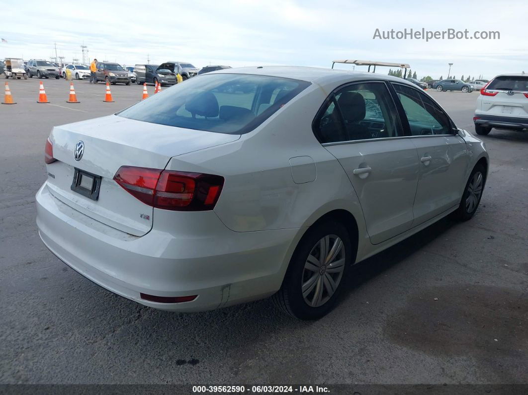 2017 Volkswagen Jetta 1.4t S White vin: 3VW2B7AJ4HM281535