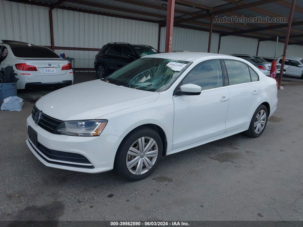 2017 Volkswagen Jetta 1.4t S White vin: 3VW2B7AJ4HM281535