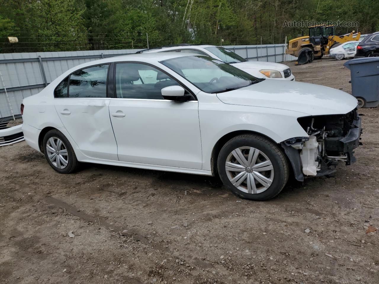 2017 Volkswagen Jetta S White vin: 3VW2B7AJ4HM314193