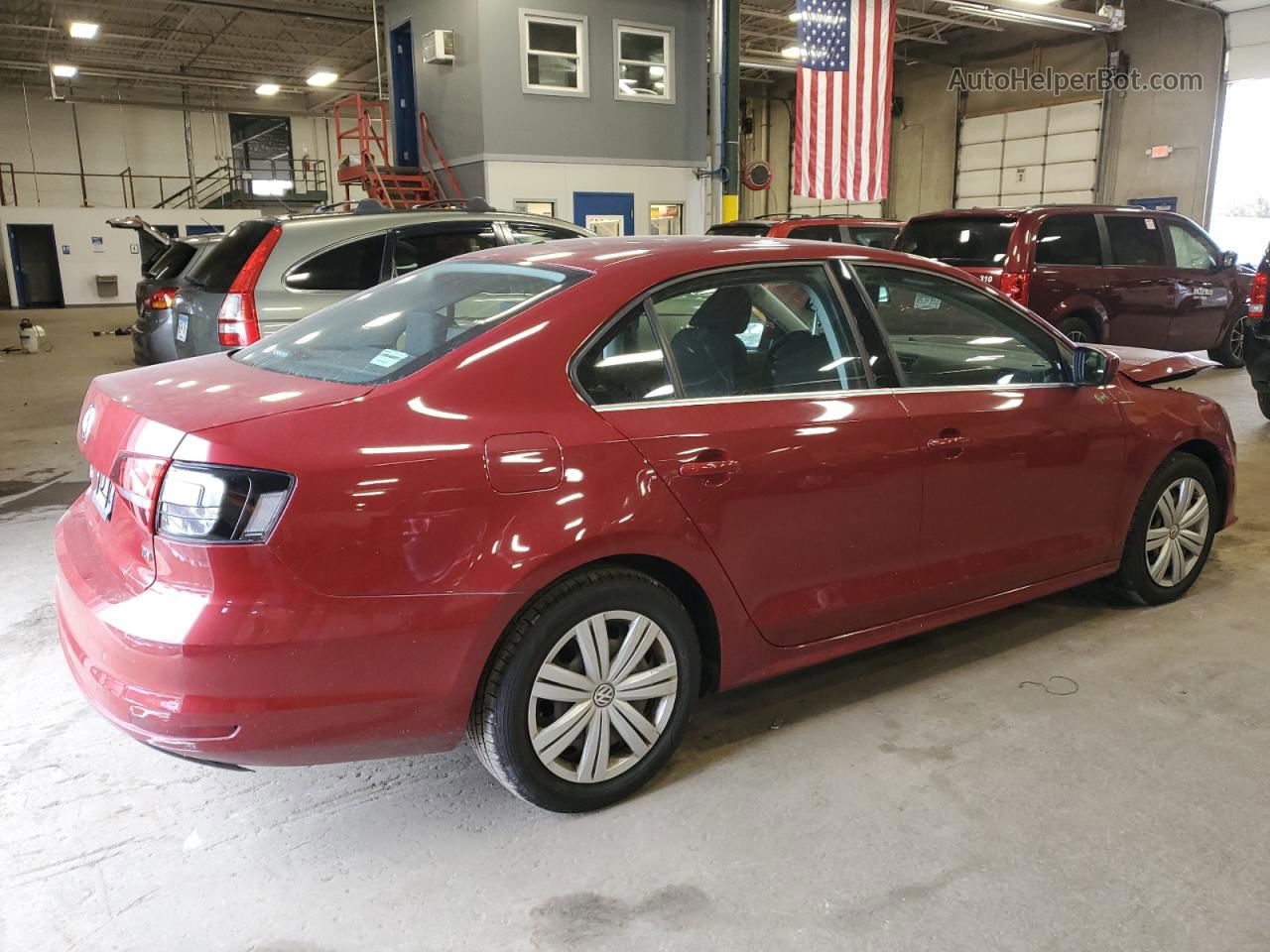 2017 Volkswagen Jetta S Red vin: 3VW2B7AJ4HM340793