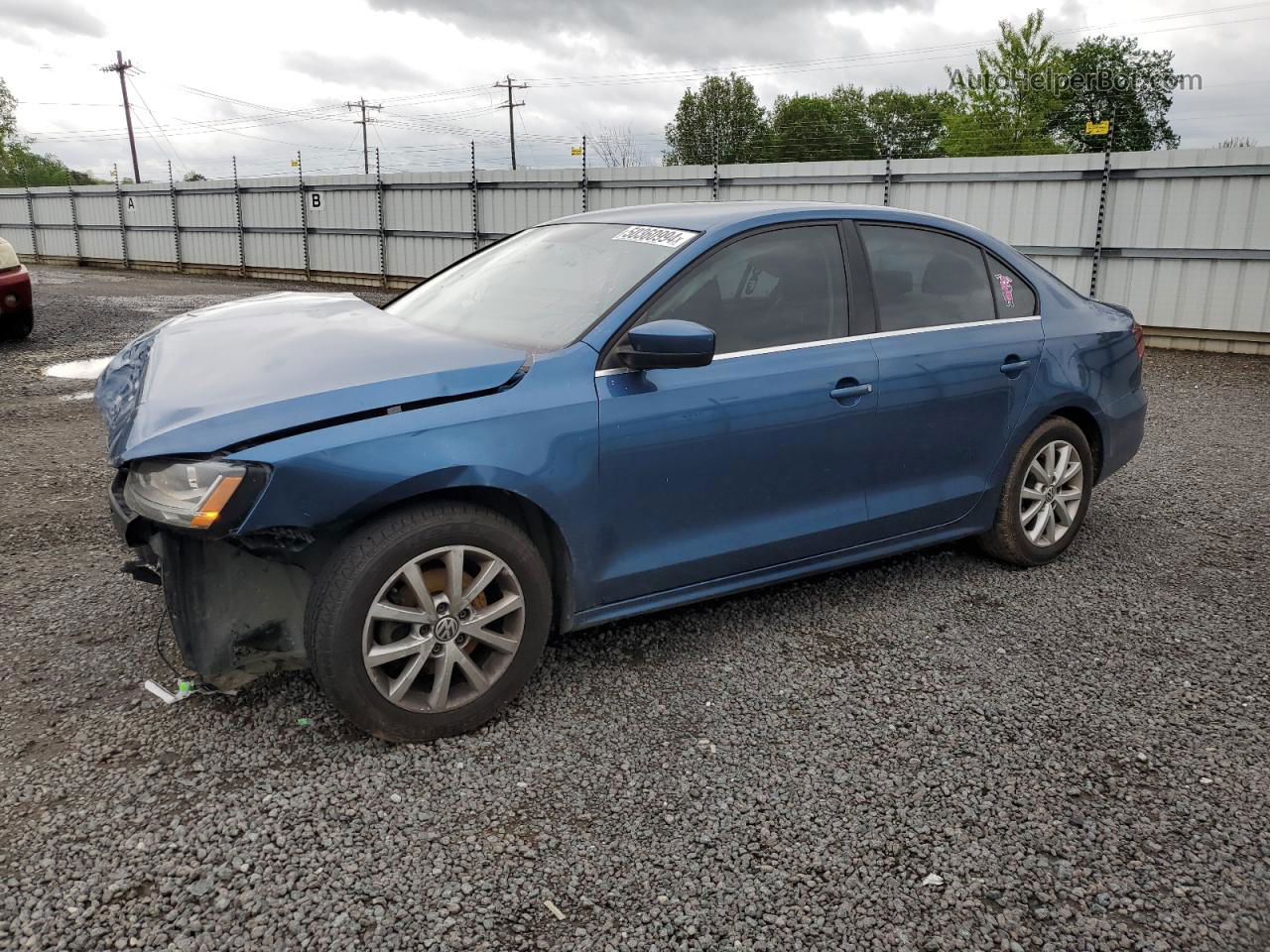 2017 Volkswagen Jetta S Blue vin: 3VW2B7AJ4HM373292