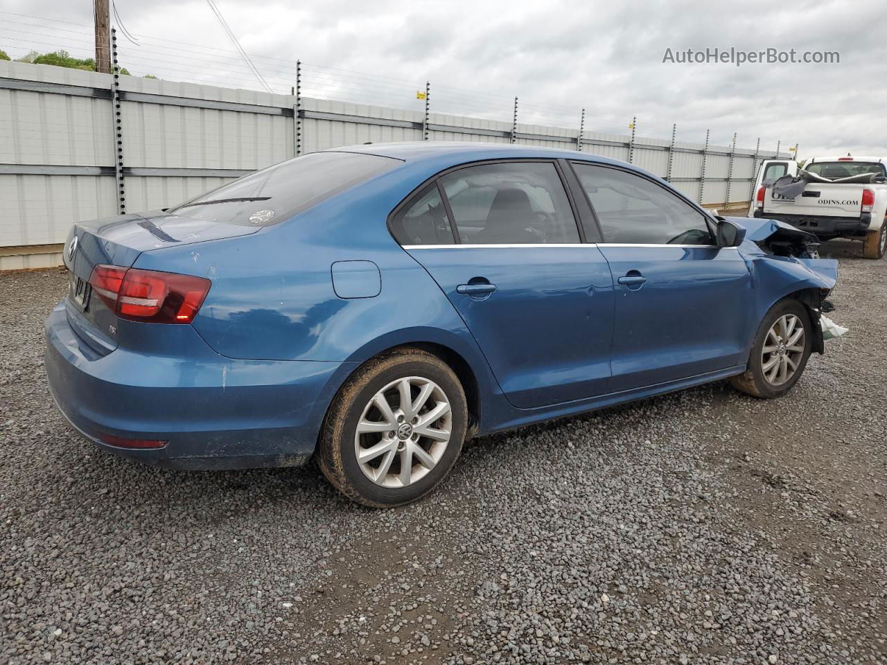 2017 Volkswagen Jetta S Blue vin: 3VW2B7AJ4HM373292