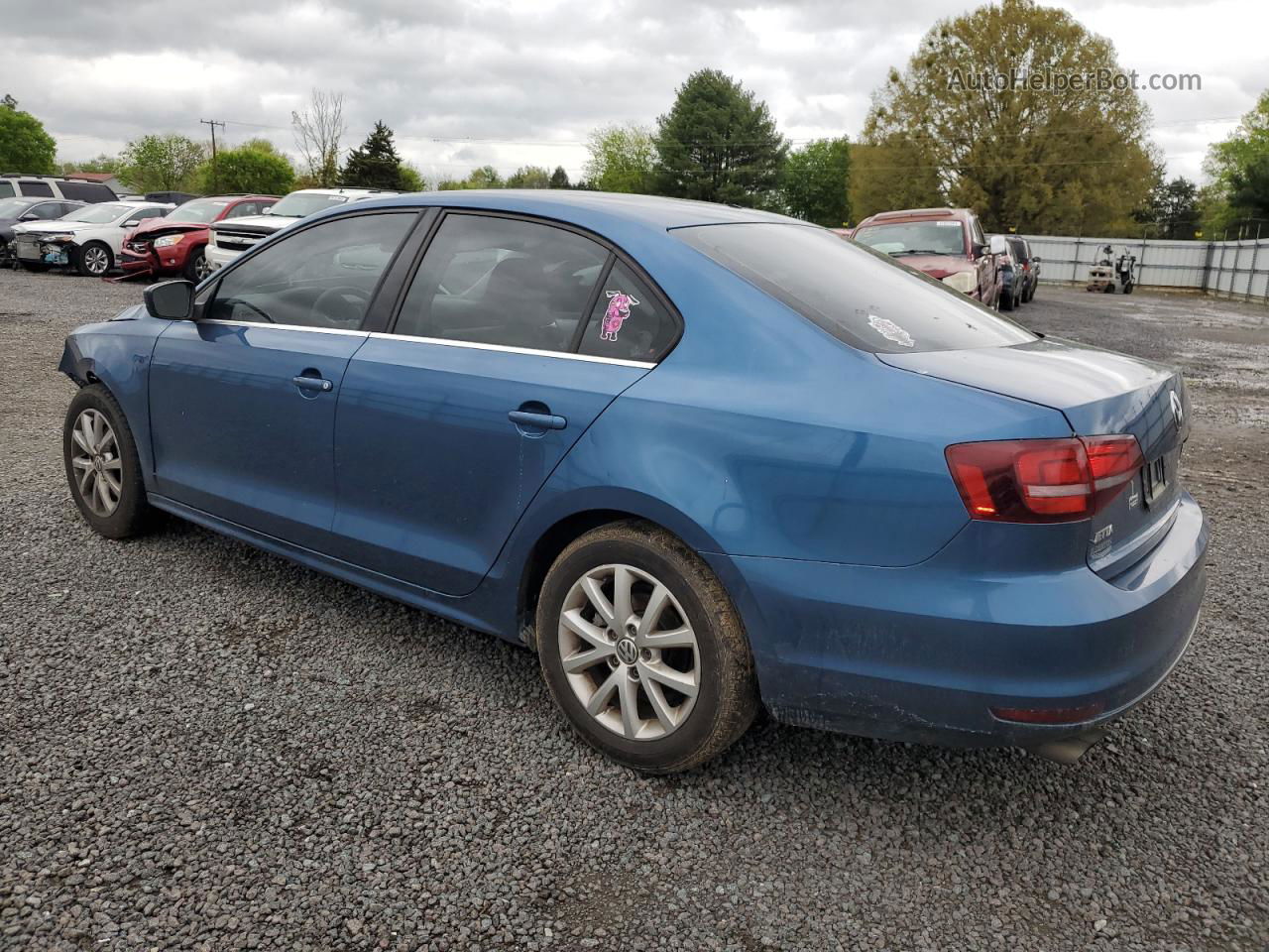 2017 Volkswagen Jetta S Blue vin: 3VW2B7AJ4HM373292