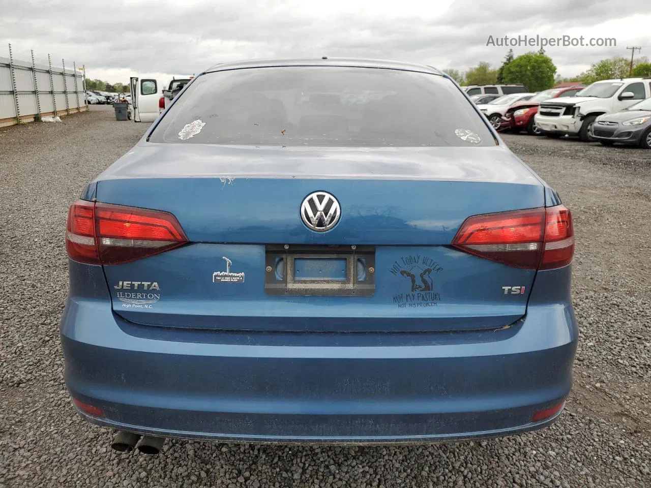 2017 Volkswagen Jetta S Blue vin: 3VW2B7AJ4HM373292