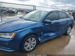 2017 Volkswagen Jetta 1.4t S Синий vin: 3VW2B7AJ4HM395471