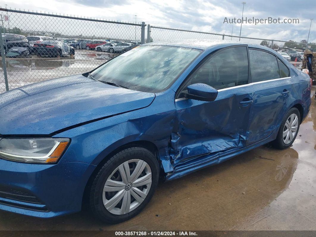 2017 Volkswagen Jetta 1.4t S Blue vin: 3VW2B7AJ4HM395471