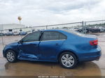 2017 Volkswagen Jetta 1.4t S Синий vin: 3VW2B7AJ4HM395471