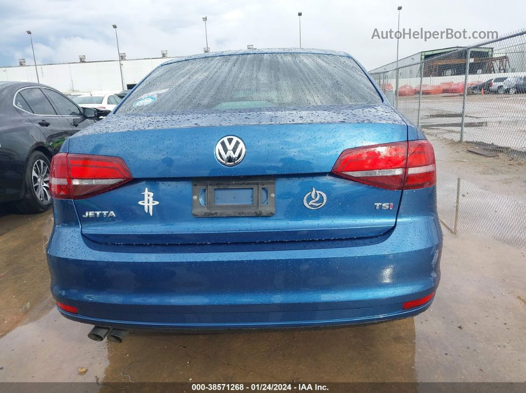 2017 Volkswagen Jetta 1.4t S Синий vin: 3VW2B7AJ4HM395471