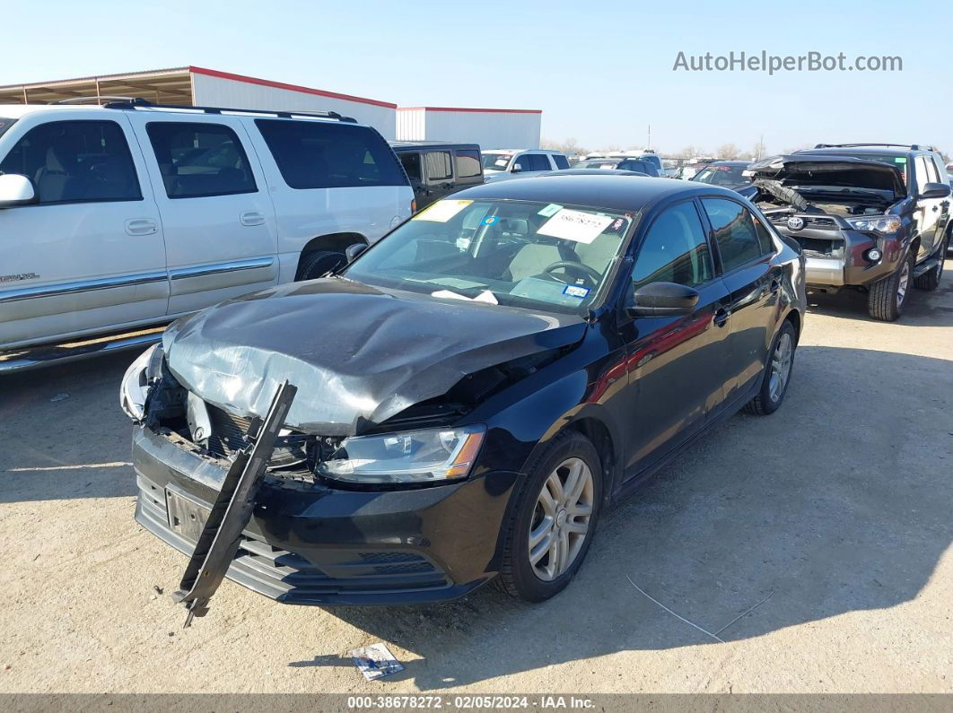 2018 Volkswagen Jetta 1.4t S Black vin: 3VW2B7AJ4JM225228