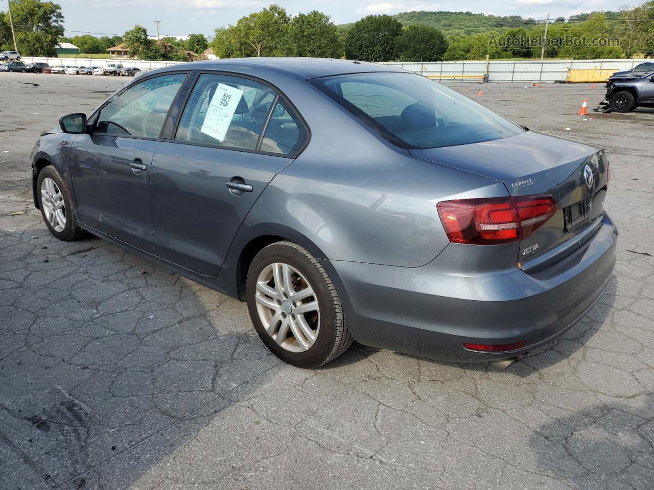 2018 Volkswagen Jetta S Gray vin: 3VW2B7AJ4JM233085