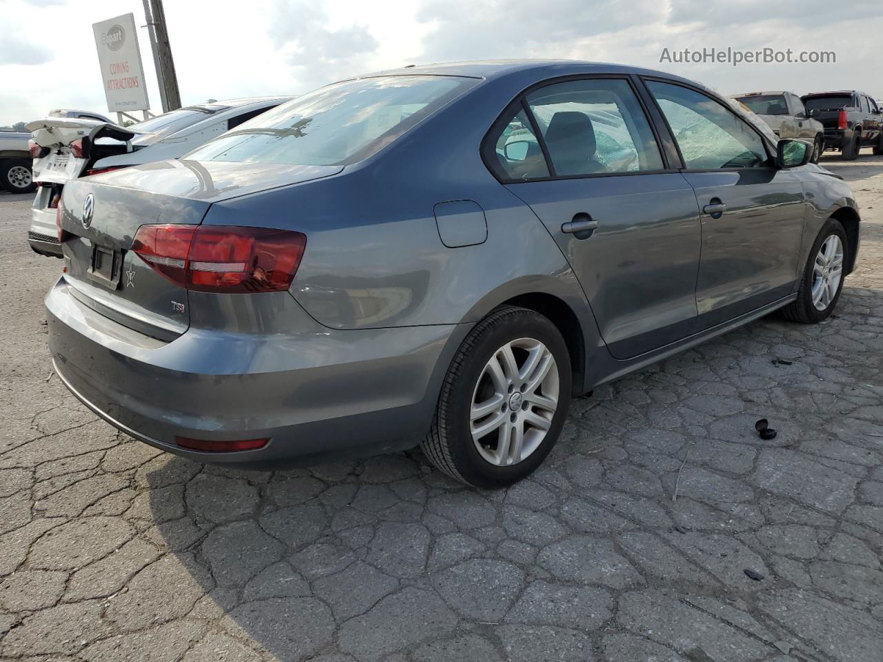 2018 Volkswagen Jetta S Gray vin: 3VW2B7AJ4JM233085