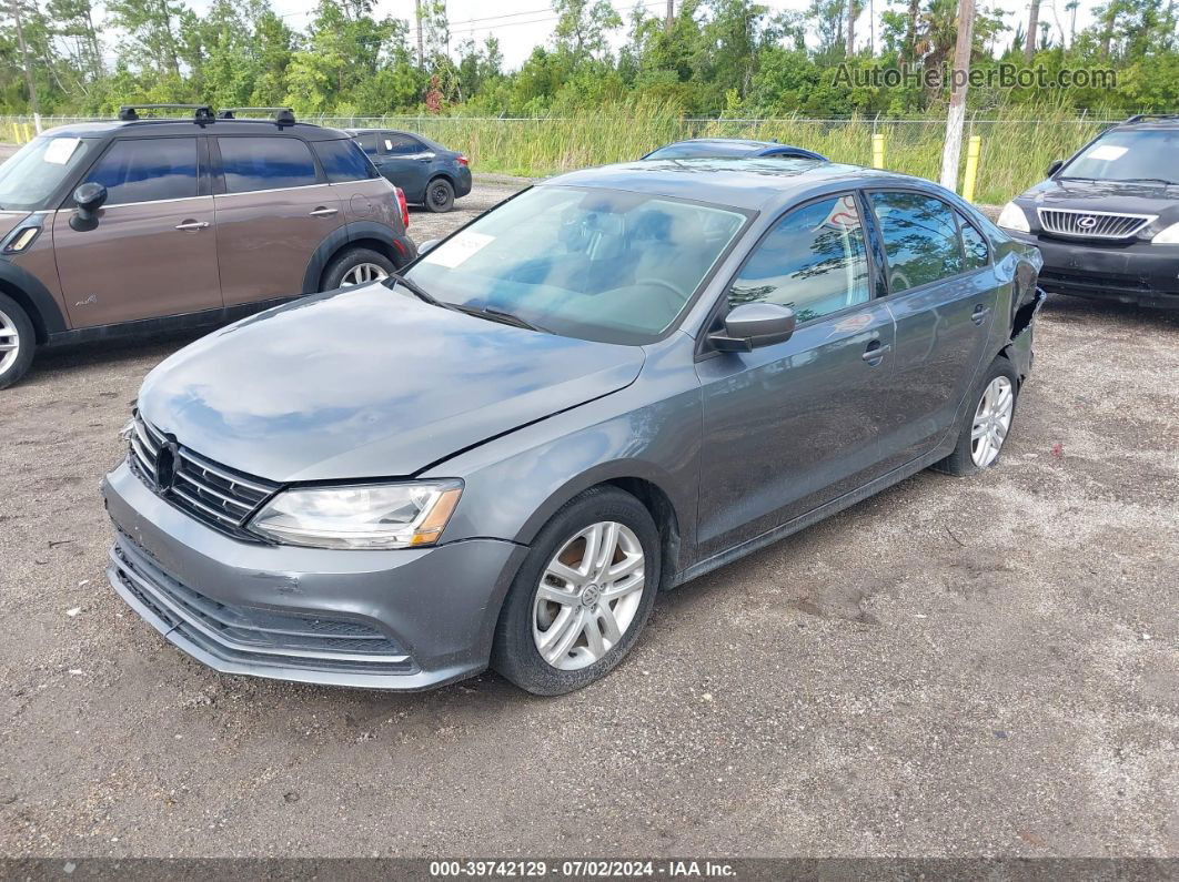 2018 Volkswagen Jetta 1.4t S Gray vin: 3VW2B7AJ4JM240571