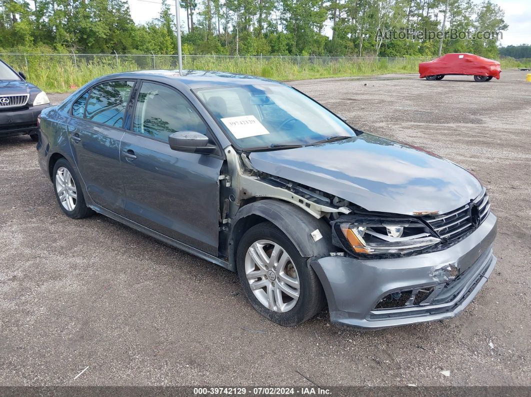 2018 Volkswagen Jetta 1.4t S Gray vin: 3VW2B7AJ4JM240571